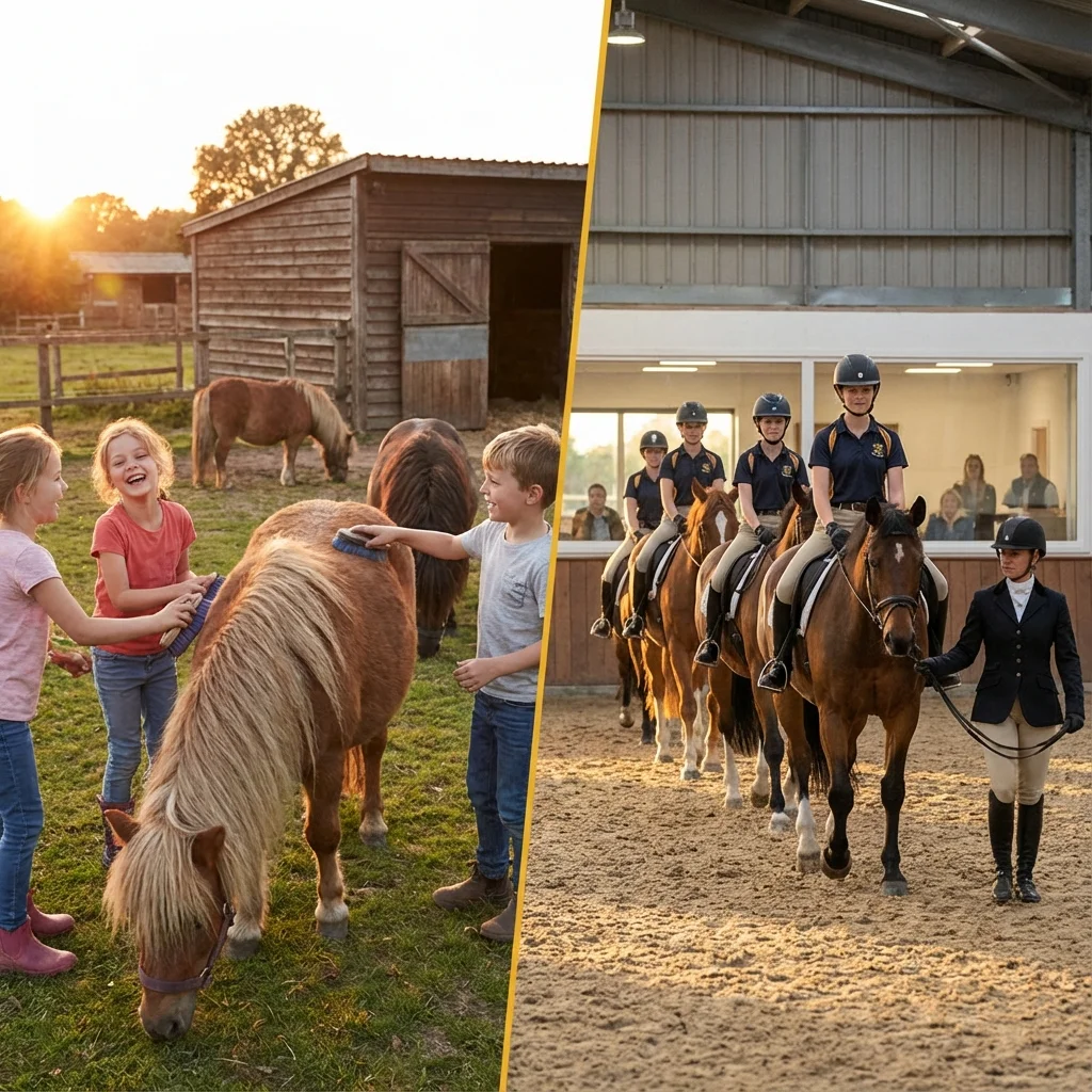 Vergleich Ponyhof und Reitschule - Was ist besser für Kinder?